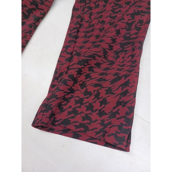 Chicos Pull On Pants Black Red Geometric Print Size 0.5 T - Picture 7 of 10